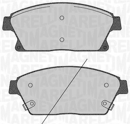 Jogo de 4 pastilhas de travão MAGNETI MARELLI ref. 363916060424