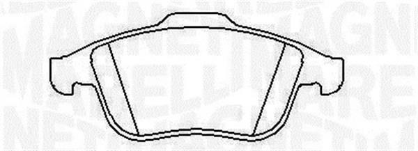 Jogo de 4 pastilhas de travão MAGNETI MARELLI ref. 363916060426