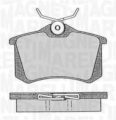 Jogo de 4 pastilhas de travão MAGNETI MARELLI ref. 363916060432