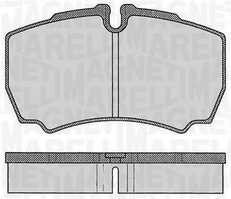 Jogo de 4 pastilhas de travão MAGNETI MARELLI ref. 363916060434