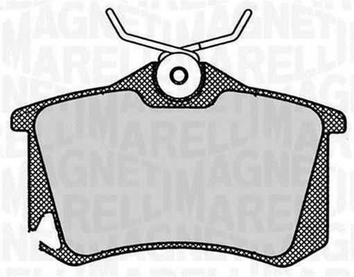 Jogo de 4 pastilhas de travão MAGNETI MARELLI ref. 363916060444