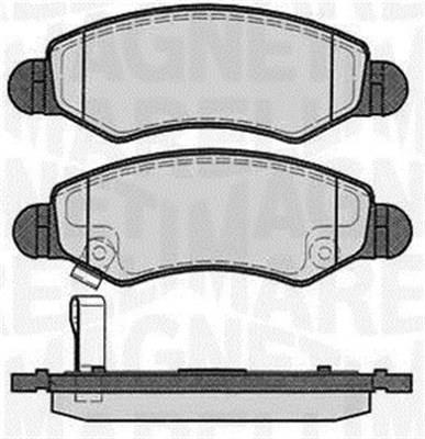 Jogo de 4 pastilhas de travão MAGNETI MARELLI ref. 363916060450