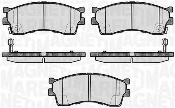 Jogo de 4 pastilhas de travão MAGNETI MARELLI ref. 363916060458