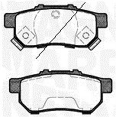 Jeu de 4 plaquettes de frein MAGNETI MARELLI ref. 363916060460