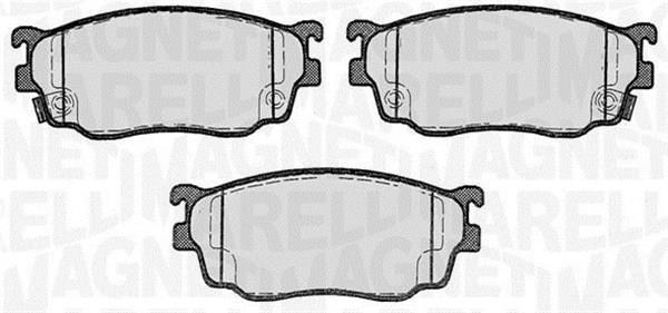 Jogo de 4 pastilhas de travão MAGNETI MARELLI ref. 363916060466