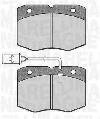 Jogo de 4 pastilhas de travão MAGNETI MARELLI ref. 363916060475