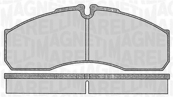 Jogo de 4 pastilhas de travão MAGNETI MARELLI ref. 363916060477