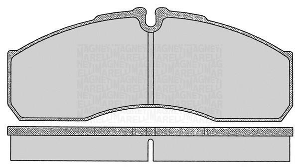 Jogo de 4 pastilhas de travão MAGNETI MARELLI ref. 363916060478