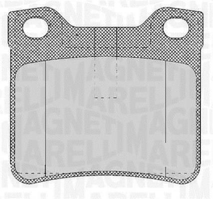Jogo de 4 pastilhas de travão MAGNETI MARELLI ref. 363916060482