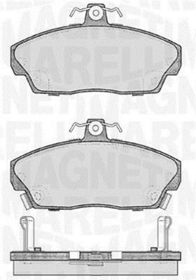 Jogo de 4 pastilhas de travão MAGNETI MARELLI ref. 363916060484