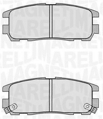 Jogo de 4 pastilhas de travão MAGNETI MARELLI ref. 363916060497