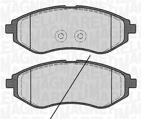 Jogo de 4 pastilhas de travão MAGNETI MARELLI ref. 363916060511