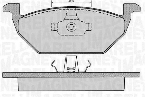 Jogo de 4 pastilhas de travão MAGNETI MARELLI ref. 363916060515