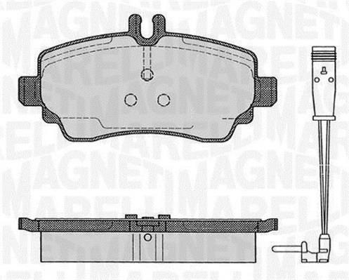 Jogo de 4 pastilhas de travão MAGNETI MARELLI ref. 363916060517