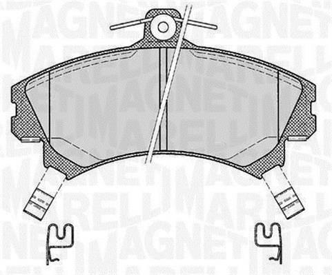 Jogo de 4 pastilhas de travão MAGNETI MARELLI ref. 363916060521