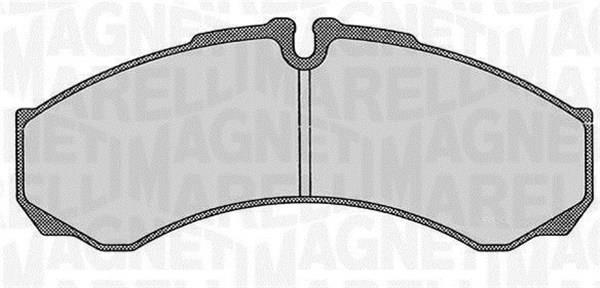 Jogo de 4 pastilhas de travão MAGNETI MARELLI ref. 363916060526