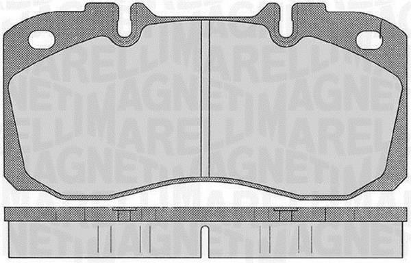 Jogo de 4 pastilhas de travão MAGNETI MARELLI ref. 363916060530