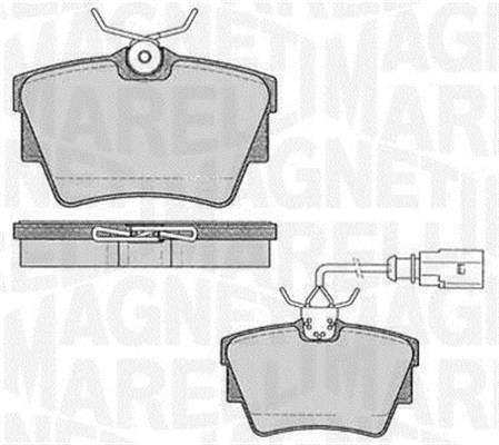 Jogo de 4 pastilhas de travão MAGNETI MARELLI ref. 363916060541