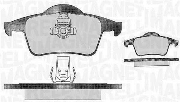 Jogo de 4 pastilhas de travão MAGNETI MARELLI ref. 363916060543