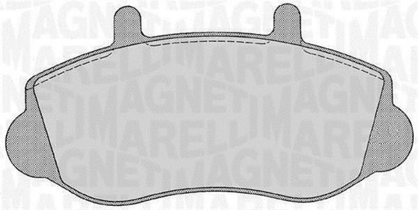 Jogo de 4 pastilhas de travão MAGNETI MARELLI ref. 363916060544