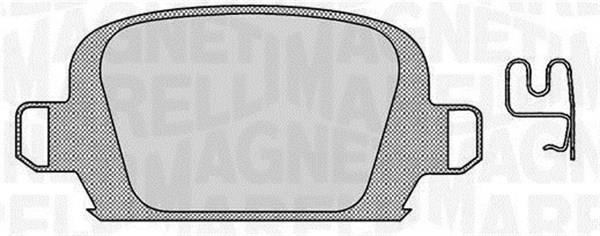 Jogo de 4 pastilhas de travão MAGNETI MARELLI ref. 363916060552