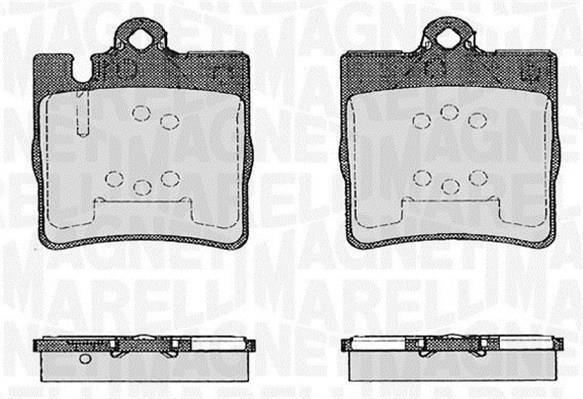 Jogo de 4 pastilhas de travão MAGNETI MARELLI ref. 363916060553