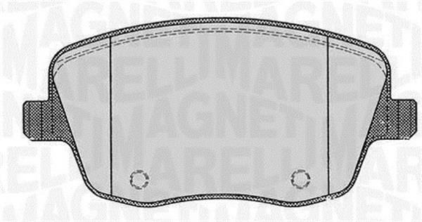 Jogo de 4 pastilhas de travão MAGNETI MARELLI ref. 363916060575