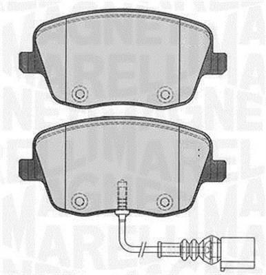 Jogo de 4 pastilhas de travão MAGNETI MARELLI ref. 363916060576