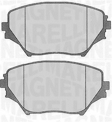 Jogo de 4 pastilhas de travão MAGNETI MARELLI ref. 363916060577