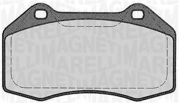 Jogo de 4 pastilhas de travão MAGNETI MARELLI ref. 363916060590