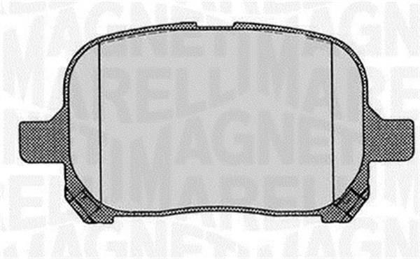 Jogo de 4 pastilhas de travão MAGNETI MARELLI ref. 363916060597