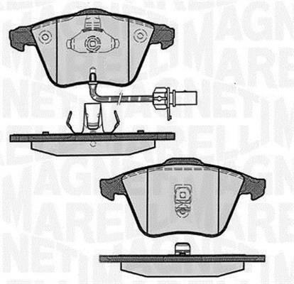 Jogo de 4 pastilhas de travão MAGNETI MARELLI ref. 363916060607