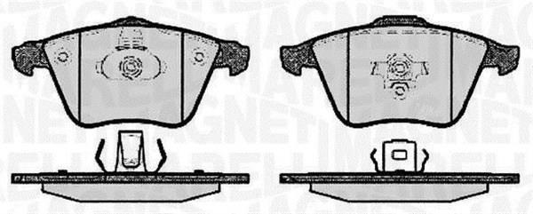 Jogo de 4 pastilhas de travão MAGNETI MARELLI ref. 363916060608