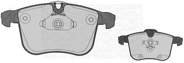 Jogo de 4 pastilhas de travão MAGNETI MARELLI ref. 363916060612