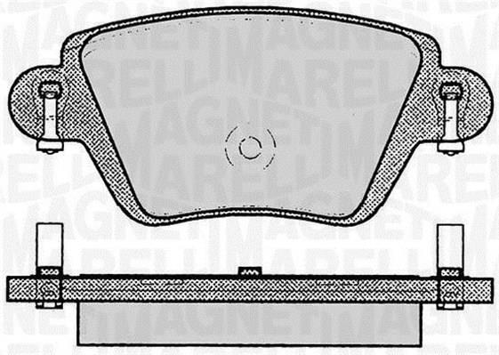 Jogo de 4 pastilhas de travão MAGNETI MARELLI ref. 363916060613