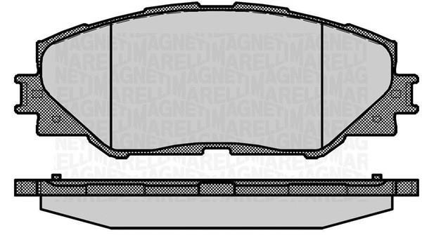 Jogo de 4 pastilhas de travão MAGNETI MARELLI ref. 363916060632