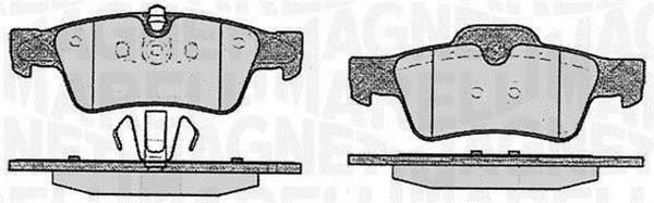 Jogo de 4 pastilhas de travão MAGNETI MARELLI ref. 363916060640