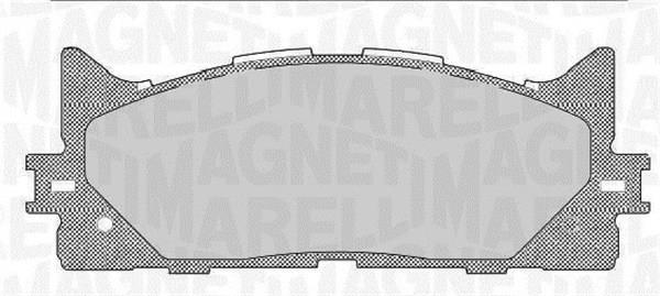 Jogo de 4 pastilhas de travão MAGNETI MARELLI ref. 363916060641