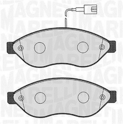Jeu de 4 plaquettes de frein MAGNETI MARELLI ref. 363916060642