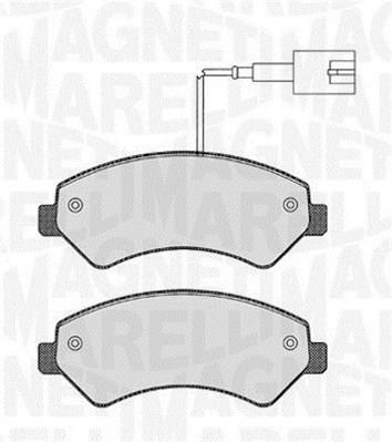 Jogo de 4 pastilhas de travão MAGNETI MARELLI ref. 363916060643
