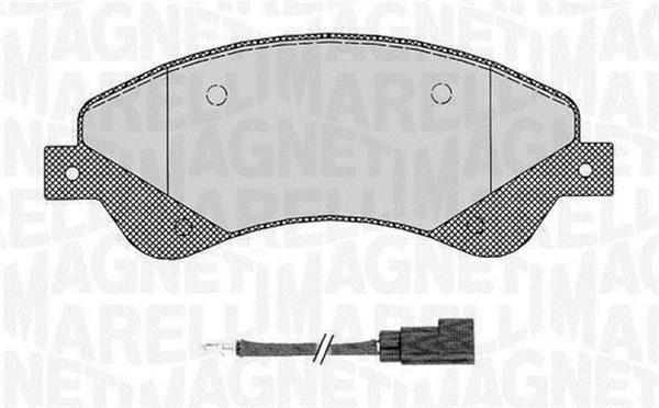 Jogo de 4 pastilhas de travão MAGNETI MARELLI ref. 363916060648