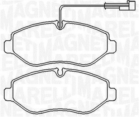 Jogo de 4 pastilhas de travão MAGNETI MARELLI ref. 363916060650