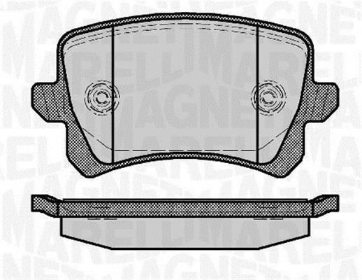 Jogo de 4 pastilhas de travão MAGNETI MARELLI ref. 363916060658