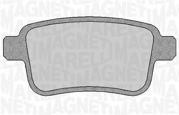 Jogo de 4 pastilhas de travão MAGNETI MARELLI ref. 363916060660