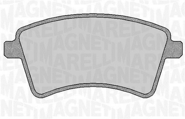 Jogo de 4 pastilhas de travão MAGNETI MARELLI ref. 363916060661