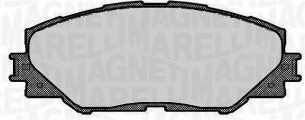 Jogo de 4 pastilhas de travão MAGNETI MARELLI ref. 363916060663