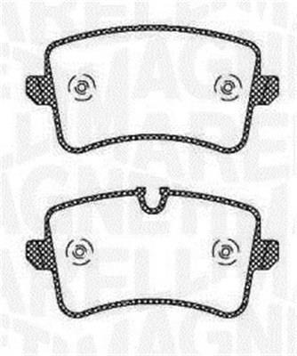 Jogo de 4 pastilhas de travão MAGNETI MARELLI ref. 363916060673