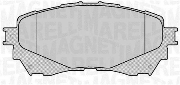 Jogo de 4 pastilhas de travão MAGNETI MARELLI ref. 363916060677