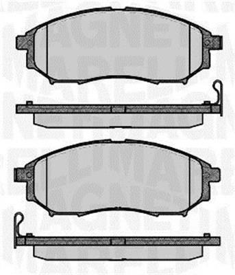 Jogo de 4 pastilhas de travão MAGNETI MARELLI ref. 363916060683