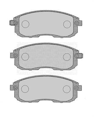 Jogo de 4 pastilhas de travão MAGNETI MARELLI ref. 363916060695